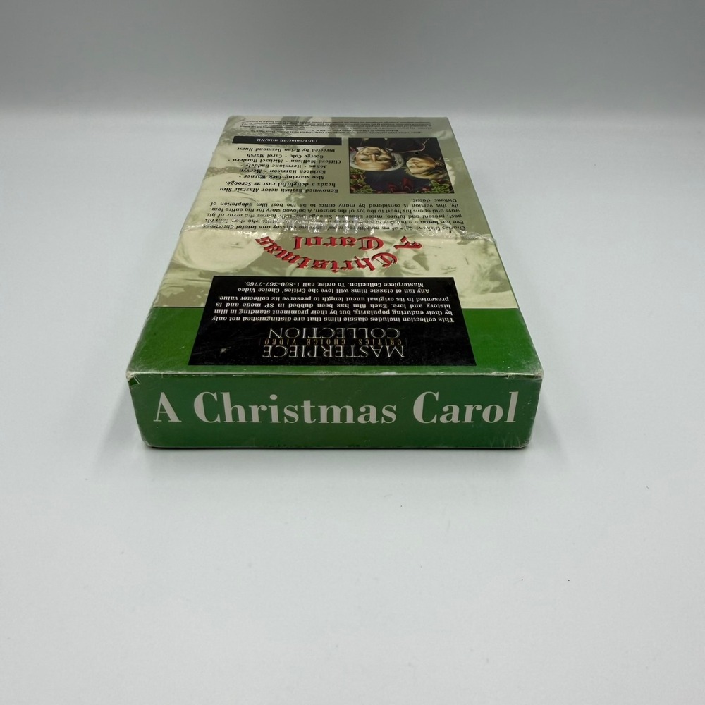 A Christmas Carol VHS Alastair Sim 1951 Film Masterpiece Critics Choice Sealed - Picture 5 of 6